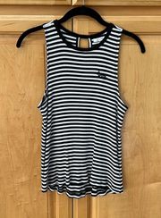 Black & White Striped Tank