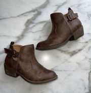 Jellypop | Women's Sarin Brown Ankle Booties