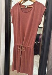 Espirit Metallic Drawstring Dress Size XS