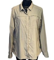 REI Co-op Women’s Small Button Down Long Utility Sleeve Shirt