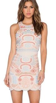 NWT J.O.A. los angeles embroidery sleeveless dress