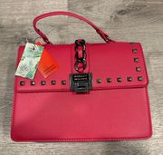 NWT  Hot Pink Fuschia Crossbody Tote With Big Chain Purse