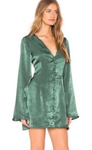 Emerald Green Button Down Dress