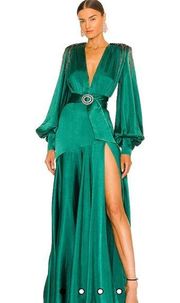 Bronx and Banco Carmen Gown in Emerald