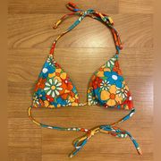 Bright Daisy Triangle Bikini Top