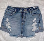 Distressed Jean Shorts