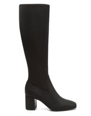 Donald Pliner Cassidy Black Crepe Tall Shaft Boot Size 5M New in Box Retail $268