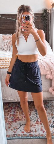 Black Active Skirt 