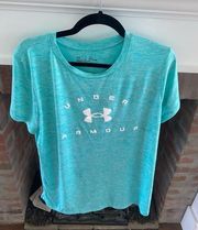 Womens Under Armour Loose Fit Sea Green XL Athletic T Shirt
