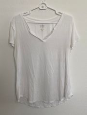 White Henley Top