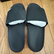 Black Sparkle Slides - size 8 - new in box