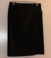 Charter Club black striped skirt size 12