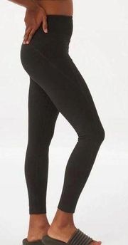 Girlfriend Collective Black Cropped Leggings