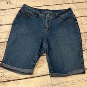 ST JOHN'S BAY Jean Shorts Vintage Bermuda Medium Wash-16W