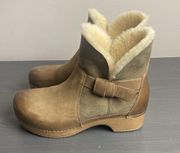 DANSKO Bessie Shearling Fur Lined Soft Nubuck Suede Boots Size 39