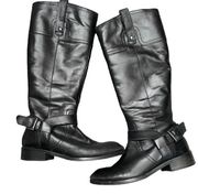 SEYCHELLES Tall Black Riding Leather Boots 7.5