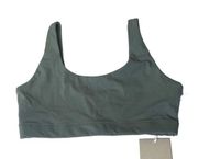 Everlane The Perform Bra Sports Bra Pine Dark Green Size Small