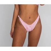 Skatie Suzanne bikini bottoms in Miami Pink Zebra print