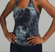 Lululemon  Lightweight Jersey Tank Top Aquila Rhino Grey Multi sz 18