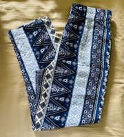 Blue Boho Pants