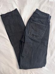 Distressed Black Jeans