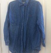 Ladies Eddie Bauer denim blouse small