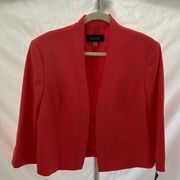 Black Label by Evan-Picone: Sunkist Coral Blazer with shoulder pads- 16