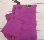 Women's 20W Fuschia'liscious Stretch Cotton Jeans