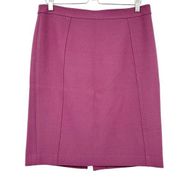 Halogen Womens Viscose Blend Soft Straight High Waist Pencil Skirt Size 10 Mauve