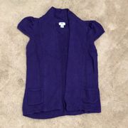 Worthington Purple Cardigan Sweater Small
