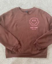 SheIn Brown Crewneck