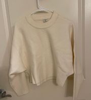 White Cream Sweater Cropped