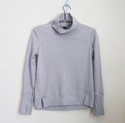 Gaiam Lavender Mock Neck Sweatshirt XS