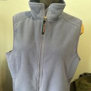 L.L. Bean Womens XL Polyester Purple Full ZIP Fleece Vest