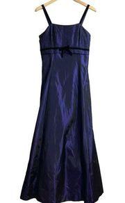 Vintage Y2K 90s  Gunne Sax Satin long Formal Prom Dress 11 12