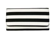 Kut from the Kloth Black White Striped Wallet