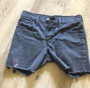 Levi’s Black Denim Levi Strauss Shorts