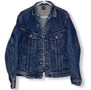Vintage  acid wash trucker oversized denim jean jacket