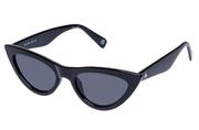 AIRE Capricornus Sunglasses Black Cat Eye Trendy Smoked Dark Tint Revolve