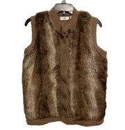 Cato Faux Fur Sweater Vest