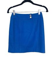 Carlisle Blue Women's Wool Pencil Skirt Size S