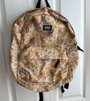 Vans Old Skool H20 yellow floral butterfly backpack