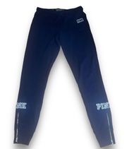 VS PINK Navy Zippered Ankle Joggers 