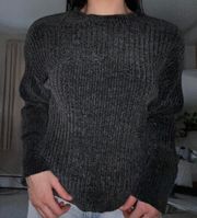 Black Velvety Sweater 