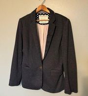 Anthropologie Cartonnier Grey Relaxed Blazer with Elbow Patches size L