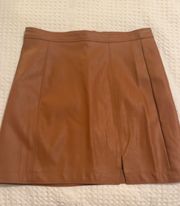 Faux Leather Skirt