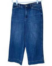 Talbot’s Wide Leg Cropped Jeans, Size 8