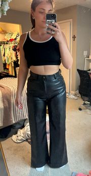 Black Leather Pants