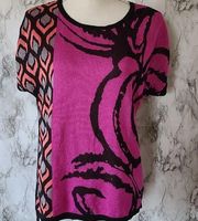 Worthington printed sweater size medium