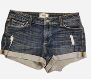 Jimmy Jimmy Shorts Denim Jean Ripped Distressed Cuffed 27 4